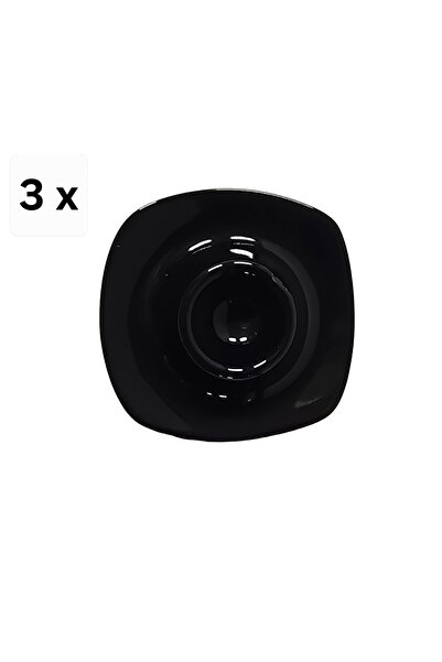 Cesiro Set of 3 egg holders, plate-type, 12 cm, Black