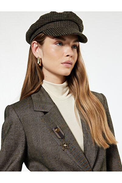 Koton Блуза с копчета, дълги ръкави и тясна кройка