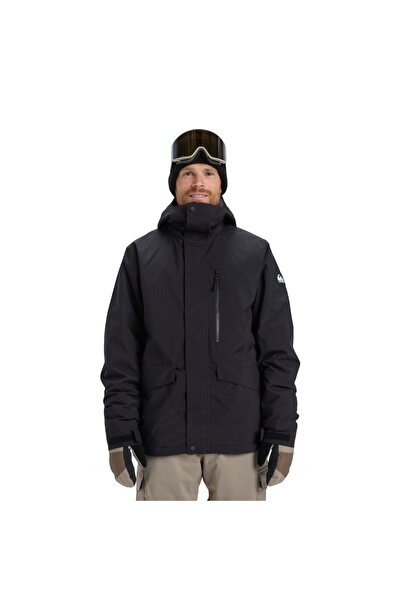 Quiksilver Mission Solid Jk Erkek Siyah Snowboard Ceketi ERKEK SNOWBOARD CEKETİ