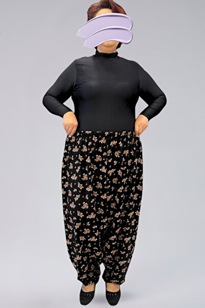 EN WOMAN Flower Patterned Viscose Fabric Women's Shalwar