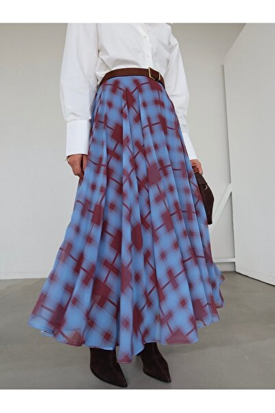 moodibutik Kadin Desenli Kiloş Etek