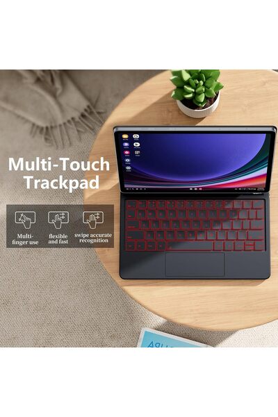 HYX Magnetic Backlit Bluetooth Keyboard Case for Samsung Galaxy Tab S10 FE/S9 FE 10.9/11"