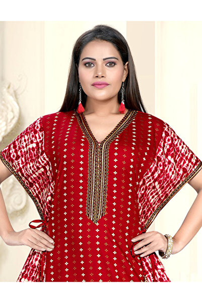 Zainah Elegant Embroidered Modest Jalabiya Dress for Women – Wide Bottom, Batwing Sleeves.