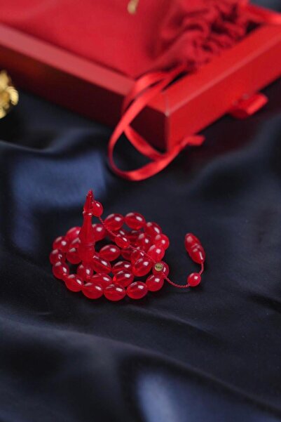 dergah tesbih Master Muhammet Tacir Systematic Design Beyzi Model Fire-I Crimped Amber Prayer Beads