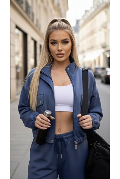 MiMi Cargo Pocket Piece Zippered Double Tracksuit Set