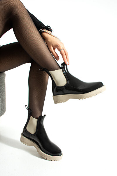 SEOUL SPORT SHOES Women's Shiny Rain Boots – Short Boots, Non-Slip Sole, Wate...