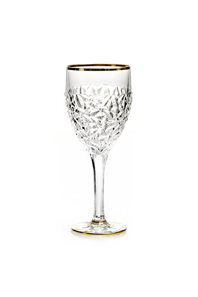 BOHEMİA CRYSTAL Set 6 Bohemia Nicolette Crystal Goblet Gold 320ml