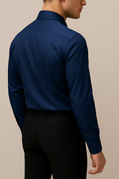 Zikuv Giyim ve Moda Tasarım Long Sleeve Slim Fit Button-Down Collar Oxford Cotton Easy-Iron Shirt