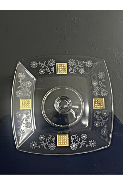 DECOSTYLE Stone Motif Presentation Bowl with Stand 9X19 cm |   Multi-Purpose Stylish Snack Bowl – Serving & Decor Product