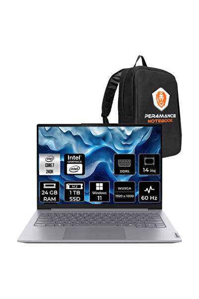 LENOVO ThinkBook 14 G8 Intel Core 7 240H 24GB 1TB SSD 14" WUXGA W11P Dizüstü ...