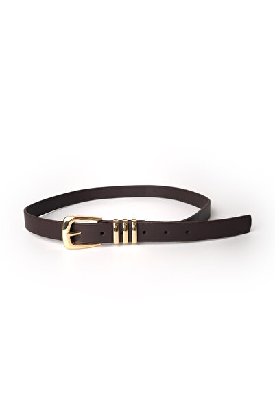 Ecrou Square Buckle Belt Bitter Brown