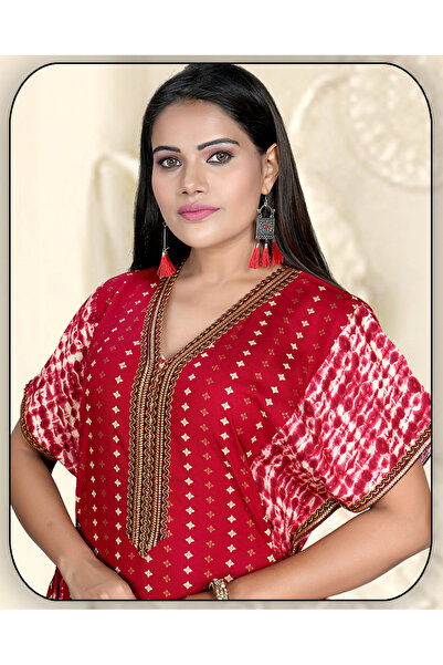 Zainah Elegant Embroidered Modest Jalabiya Dress for Women – Wide Bottom, Batwing Sleeves.