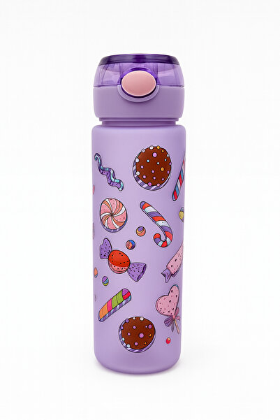 OEM Sticlă mov pentru dulciuri pentru copii, 500 ml – model vesel cu dulciuri...