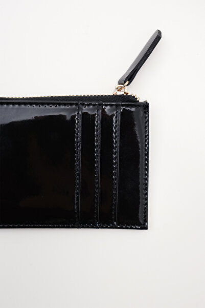 Addax Patent Leather Mini Card Holder Wallet Czdn153