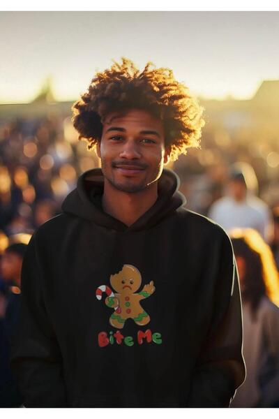 Oceanwear سويت شيرت للجنسين بطابع السنة الجديدة مطبوع بغطاء رأس