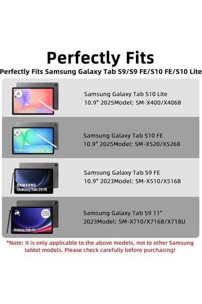 HYX Keyboard Case for Samsung Galaxy Tab S10 FE / S10 Lite / S9 FE (10.9/11") - Black