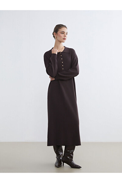 LC Waikiki Rochie tricotată cu gât polo