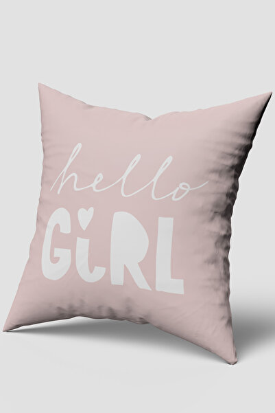 Bebemotto Hello Girl, Pink, Double-Sided, Velvet Fabric, Children's Baby Room...