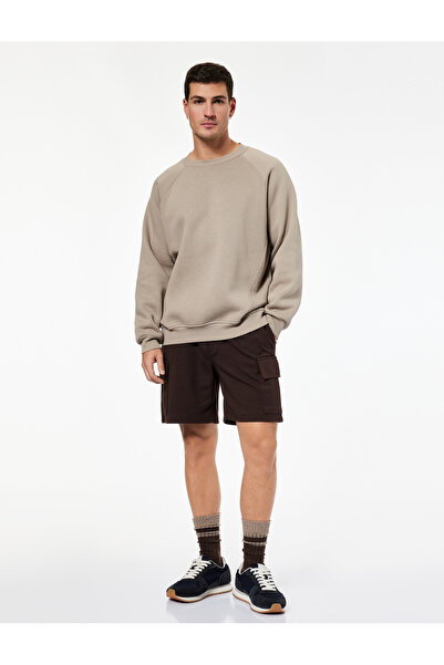 Koton Beli Lace-Up Comfortable Fit Cargo Pocket Pack Sports Shorts