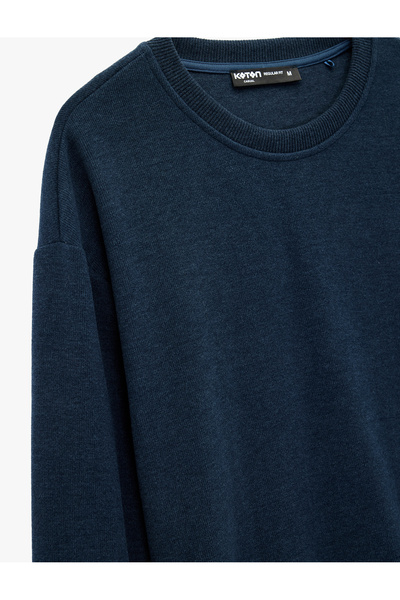 Koton Long Sleeve Basic Oversized Crew Neck Sweatshirt