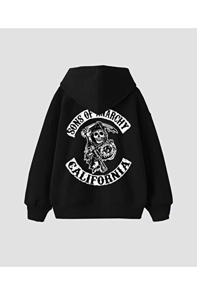 Hunors Sportswear & Company سونز أوف نارشي مطبوع سويت شيرت قطني موديل للجنسين...