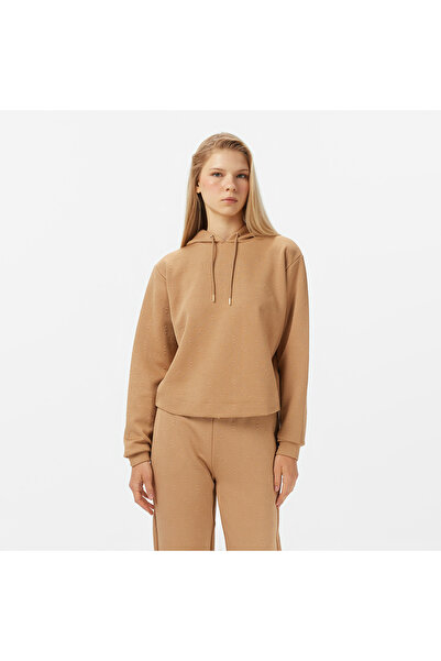 Guess Peony Kadın Kahverengi Sweatshirt