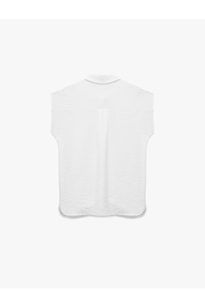 Koton Regular Fit Cufflinked Classic Collar Viscose Shirt