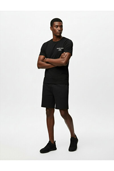 Koton Modal Blend Pocketed Lace-Up Waist Sports Shorts