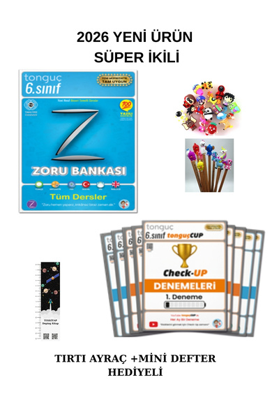 Tonguç Yayınları Tonguç 6. Sınıf Zoru Tüm Dersler ve CHECK UP DENEM 2 Lİ SET ...