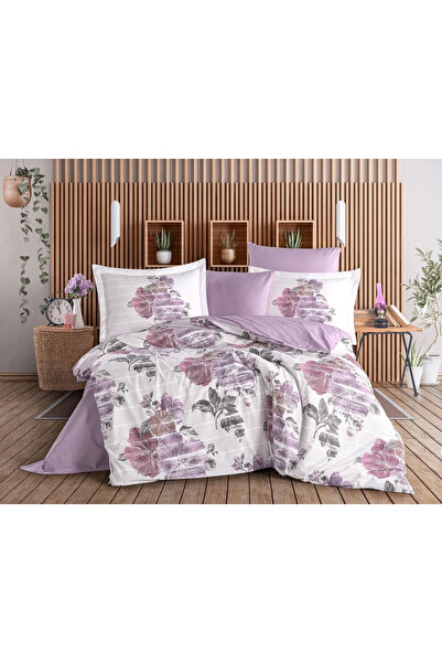 Hobby Double Poplin Duvet Cover Sara Purple