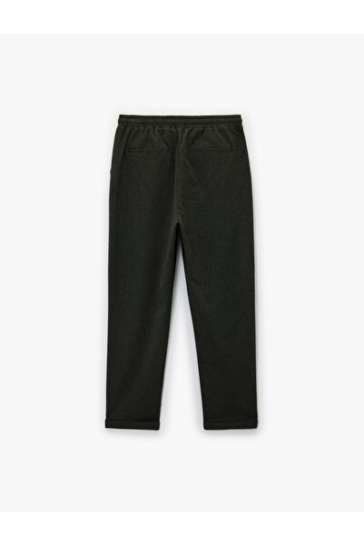 Koton Double Pocket Viscose Blend Lace-Up Waist Trousers