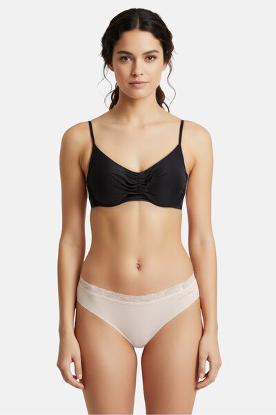 Calvin Klein Women Brand Logo Hipster Panty, Light Pink