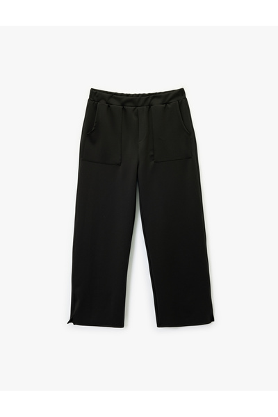 Koton Comfortable Fit Wide Leg Scuba Fabric Sports Sweatpants with Pockets