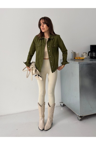 blue marlın Women's Linen Buttoned Jacket