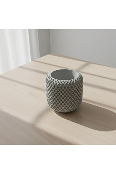 Fiyera Home Beton Gri Saksılık Mumluk