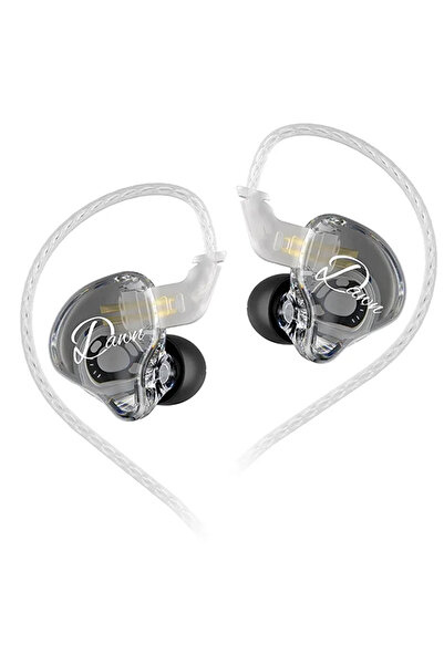KZ Dawn Süper-Lineer Dinamik Sürücü Hi-Fi IEM Kulak İçi Kulaklık (GÜMÜŞ KABLO...