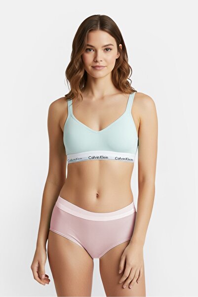 Calvin Klein Women Brand Logo Lightly Padded Bralette, Light Green