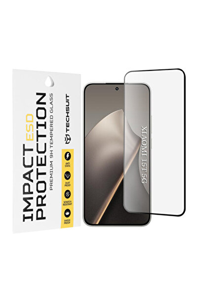 Techsuit Protecție de ecran din sticlă securizată Xiaomi 15T ESD Glass, neagră