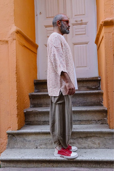 Oiki Bohem Yavruağzı Bej Renk Unisex Hırka