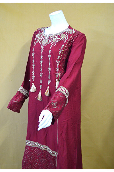 Zainah Women’s Jalabiya – Modest Long Dress with Embroidered Details | Perfect for Casual & Formal Wear