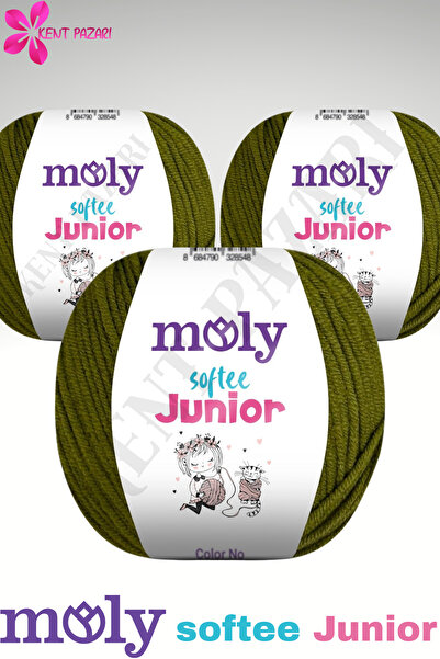 Kent Pazarı خيط حياكة يدوي من مولي سوفتي جونيور، 3 قطع، خيط أميجورومي، 50 جرا...