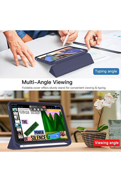 genernic Smart Cat Cot Folio Case for iPad Mini 7 – Auto Wake/Sleep Magnetic Cover