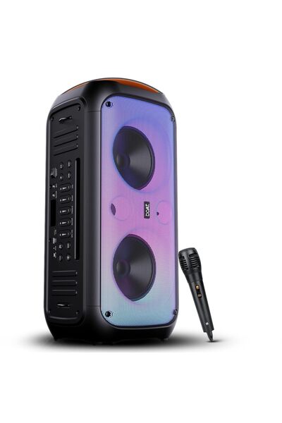 BOAT Partypal 300 Speaker with 120W Signature Sound, Karaoke with Built-in Mic, Up to 6 hrs Playtime