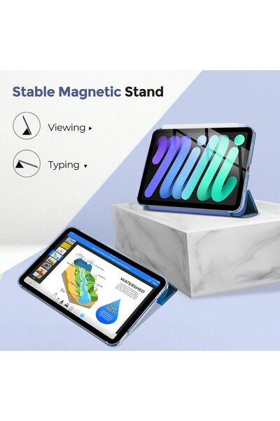 Generic iPad Mini 6 Smart Cat Cot Slim Case – Shockproof TPU Shell & Viewing Stand