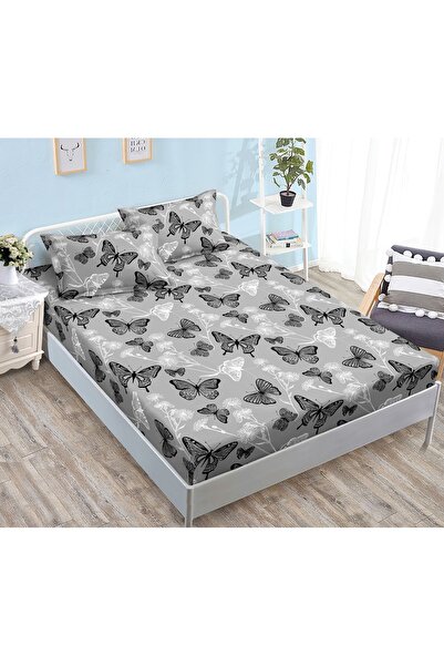 CHIRASO CHIRASO Fitted Sheet Set, Satin Cotton, 160x200 cm and 2 Pillowcases 52x80 cm