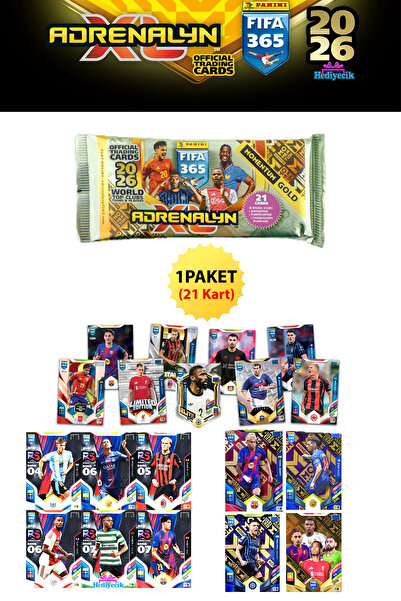 hediyecik بطاقة بانيني فيفا 365 - 2026 أدرينالين إكس إل مومينتيوم الذهبية - ب...