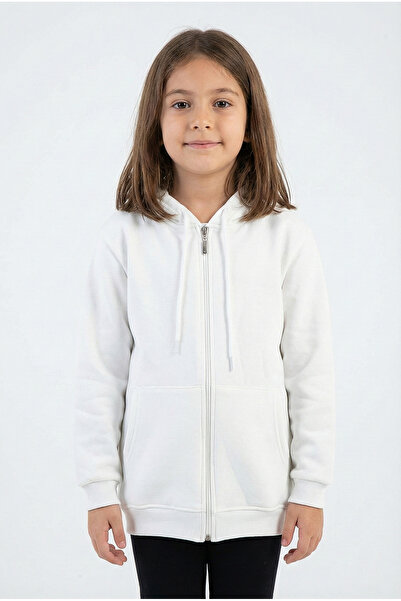 kinderos Φούτερ με φερμουάρ για αγόρια με απλή κουκούλα - 2544