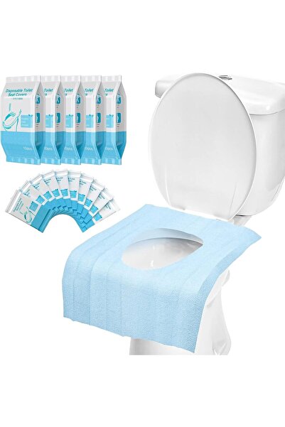 Yelajoy Disposable Toilet Seat Covers 40×60 cm, 50-Pack, Portable Liners for ...