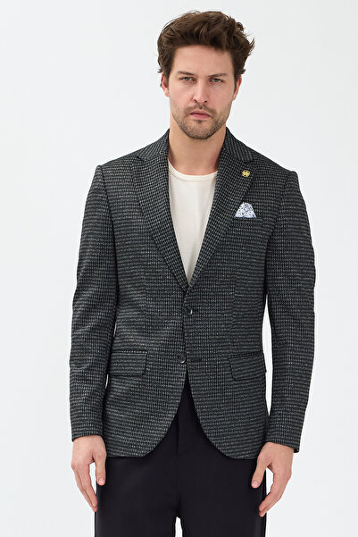 ABOUT US Men's Modern Fit Everyday Printed Jacket # C2099