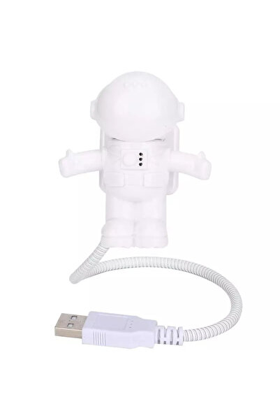 Gonga Lampa LED, model astronaut, alimentare USB, Gonga® Alb